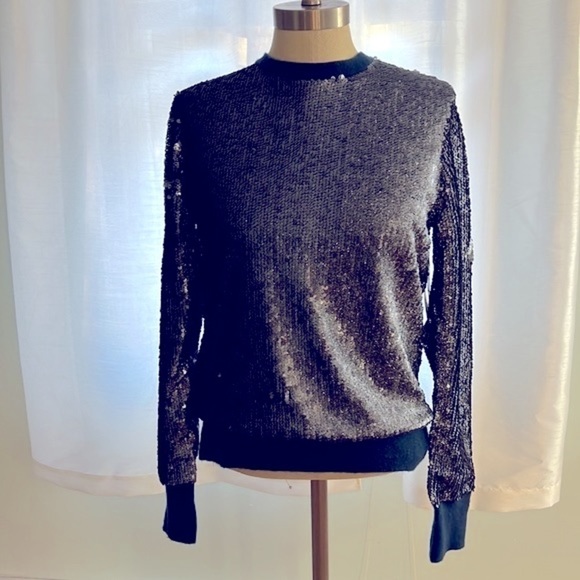 Equipment Femme Sparkly Sequin Sweater NWT $398 S/P - Picture 1 of 9